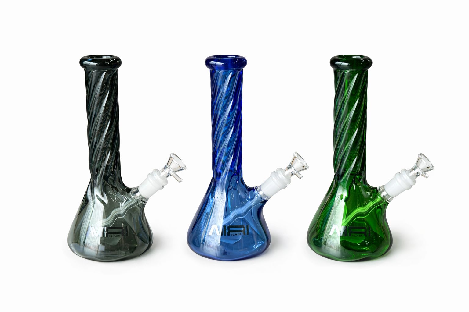 10" Twister Beaker 7mm Glass