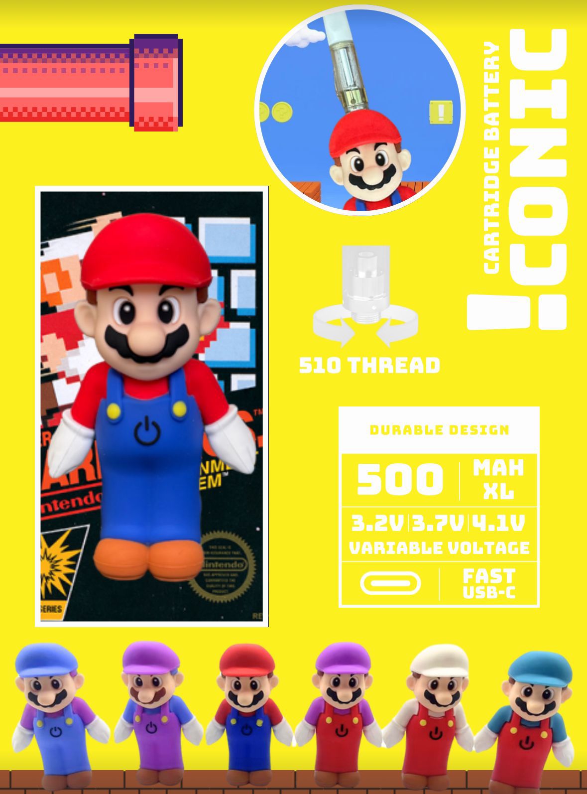 Iconic Cartridge Battery Cartoon Character 1 Iconic Cartridge Battery Cartoon Character 1