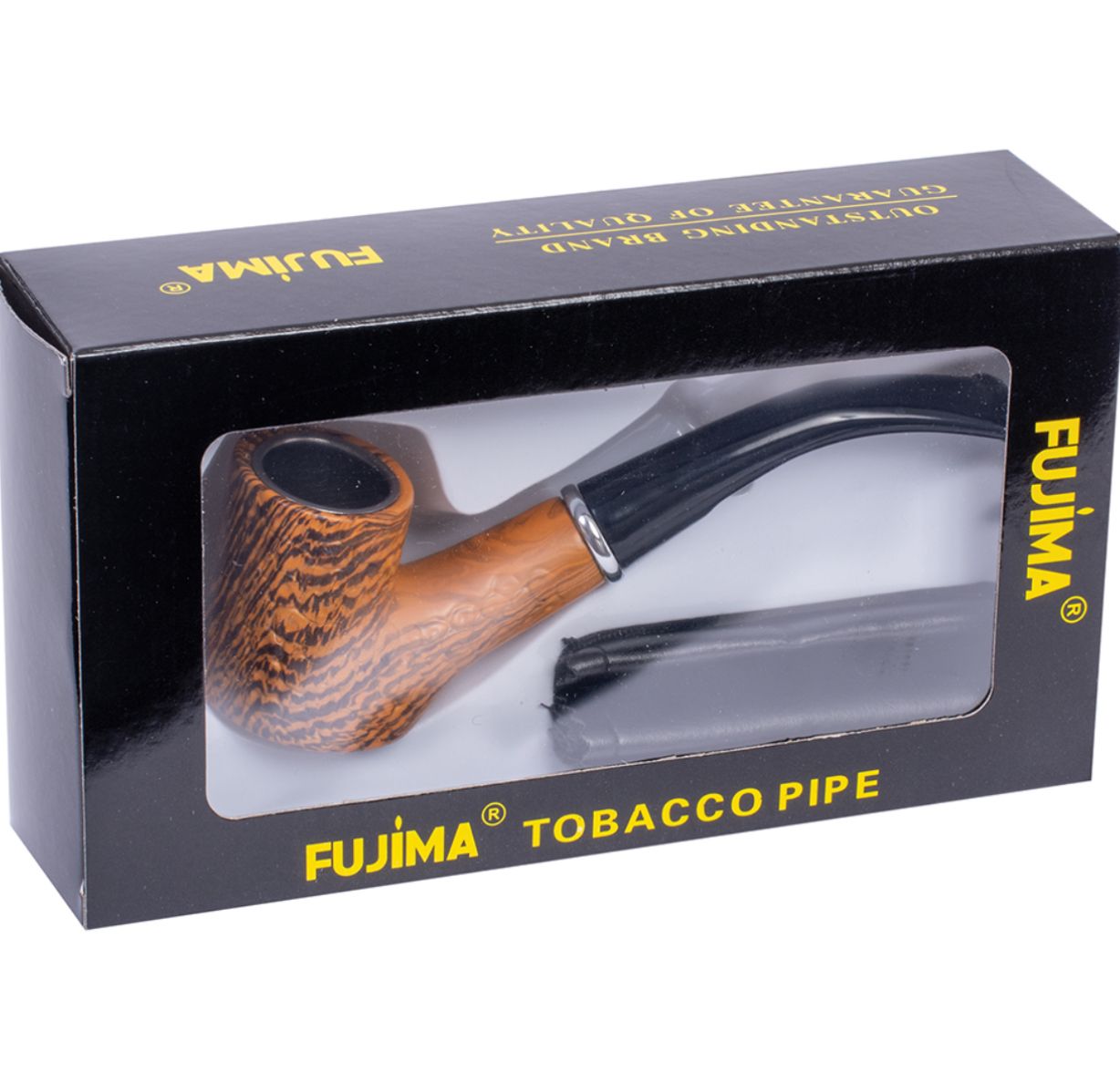 Fujima Wooden Tobacco Pipe W/ Pouch