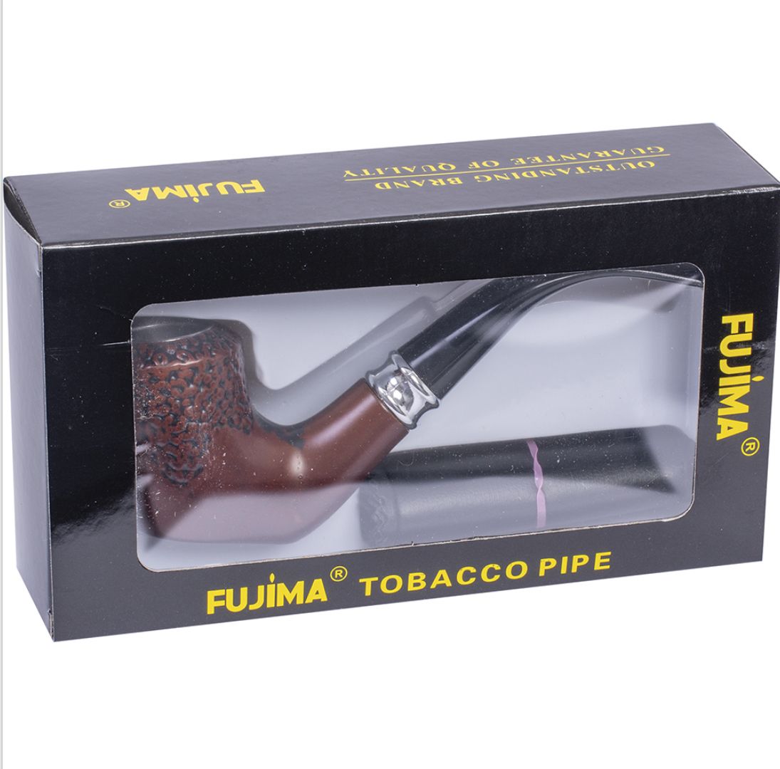 Fujima Wooden Tobacco Pipe W/ Pouch 2