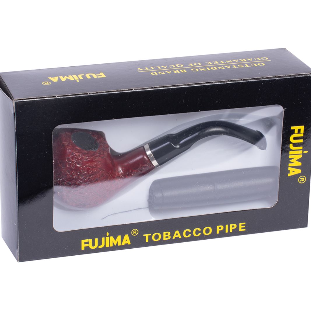 Fujima Wooden Tobacco Pipe W/ Pouch 3
