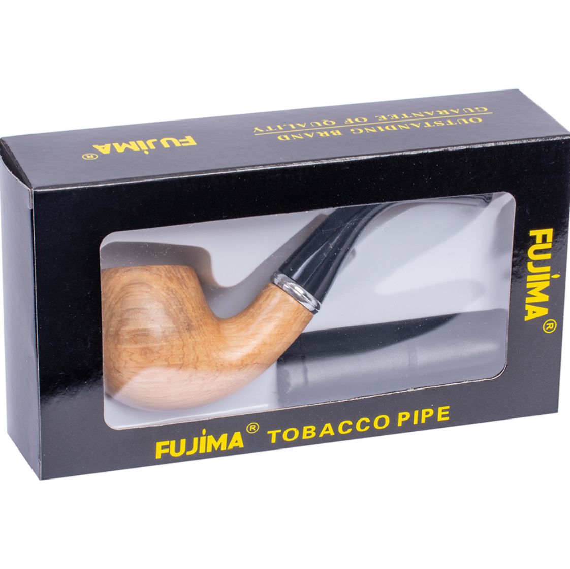 Fujima Wooden Tobacco Pipe W/ Pouch 4