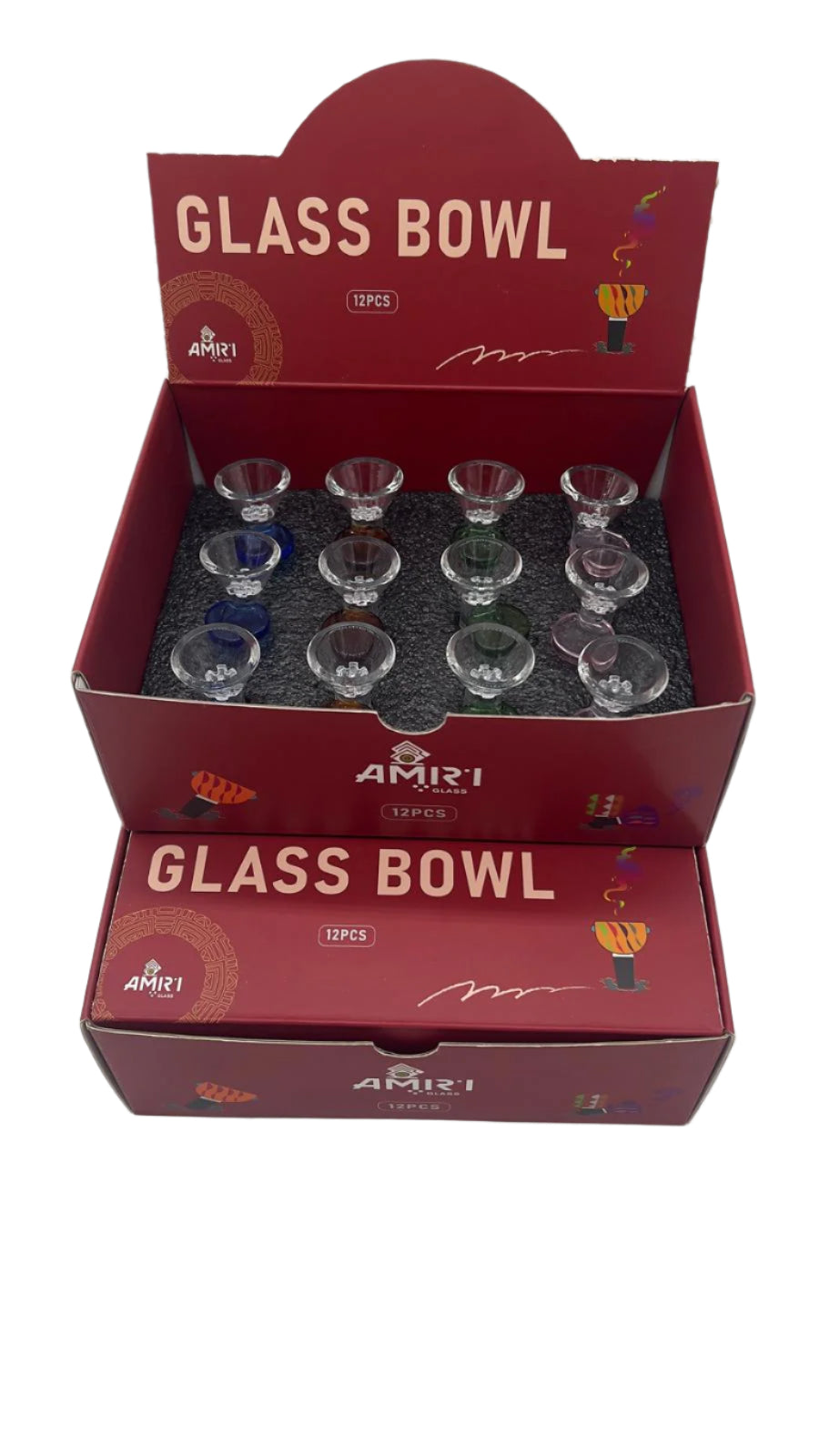 Amiri Tab 14mm Bowl Piece - Color box of 12 ct