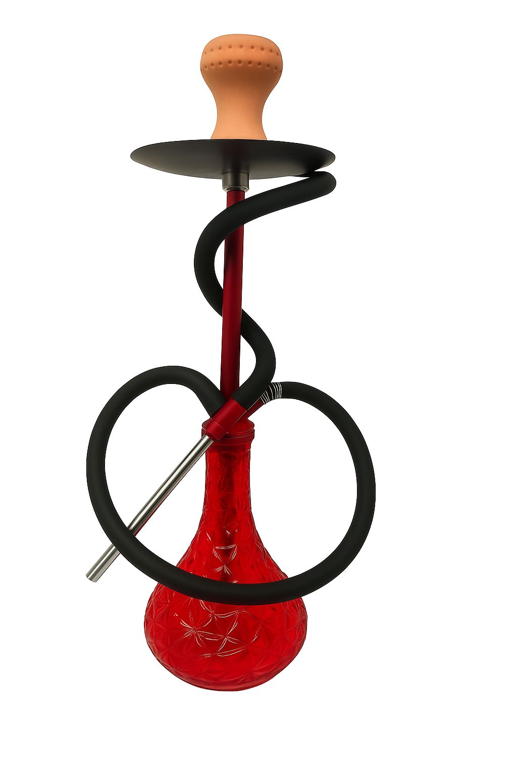 Premium Hookah Design-7 | Height: 18" | 4 Colors