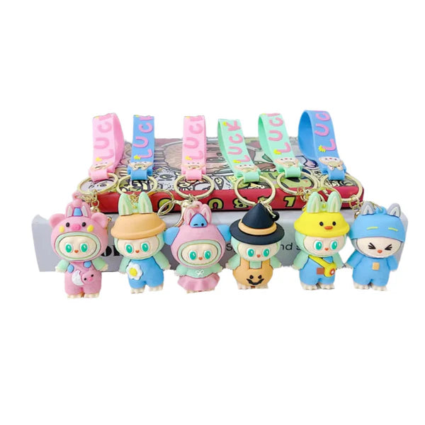 Cartoon Keychains – Adorable Collectible Figures in Fun Costumes