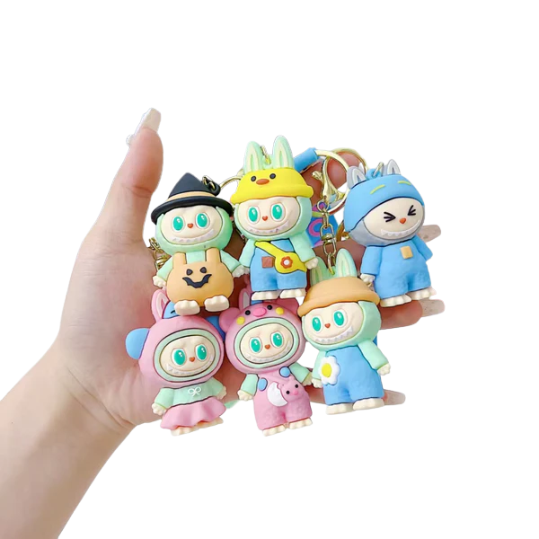 Cartoon Keychains – Adorable Collectible Figures in Fun Costumes