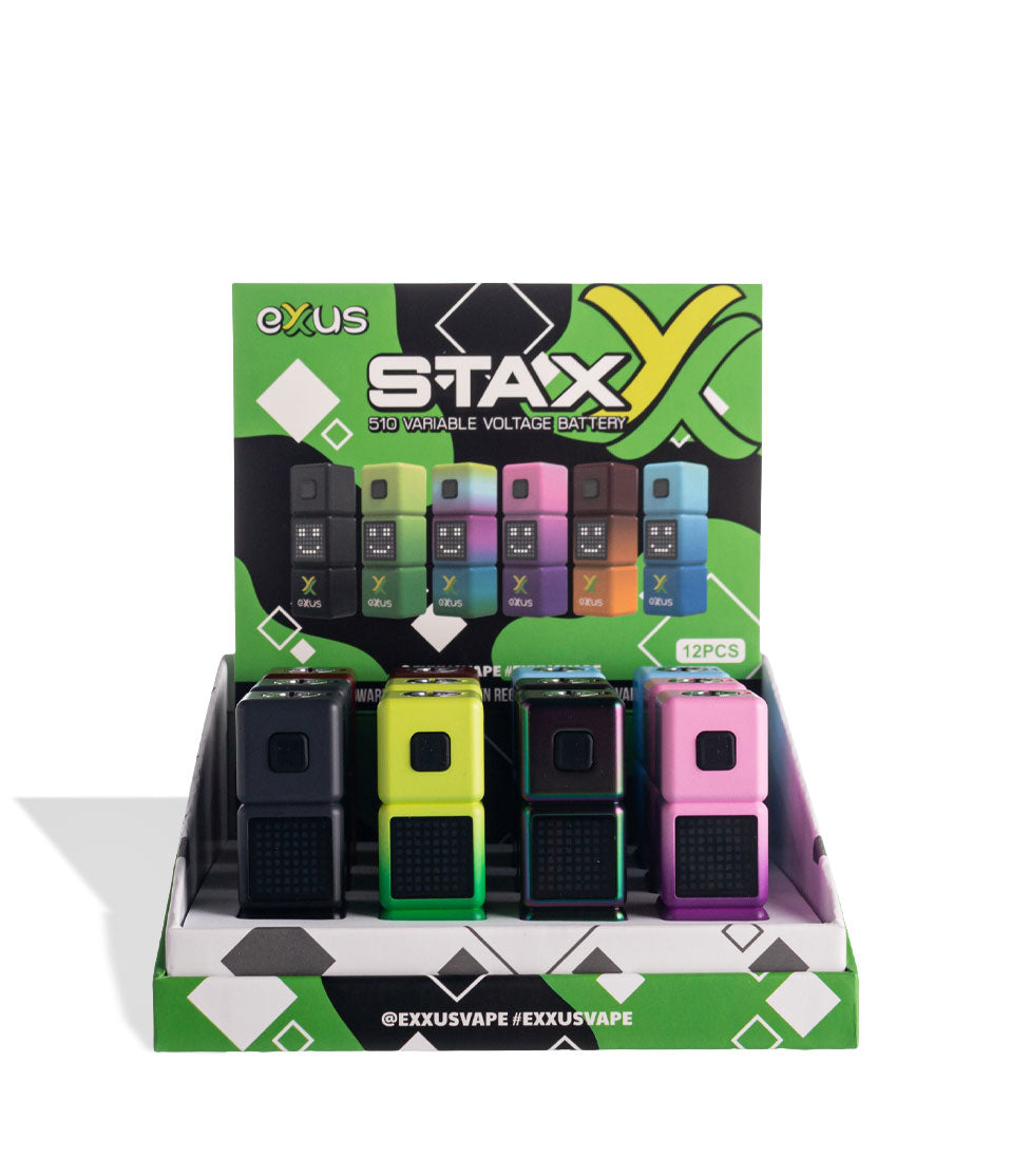 Exxus Vape Stax 510 Variable Voltage Battery 12pk