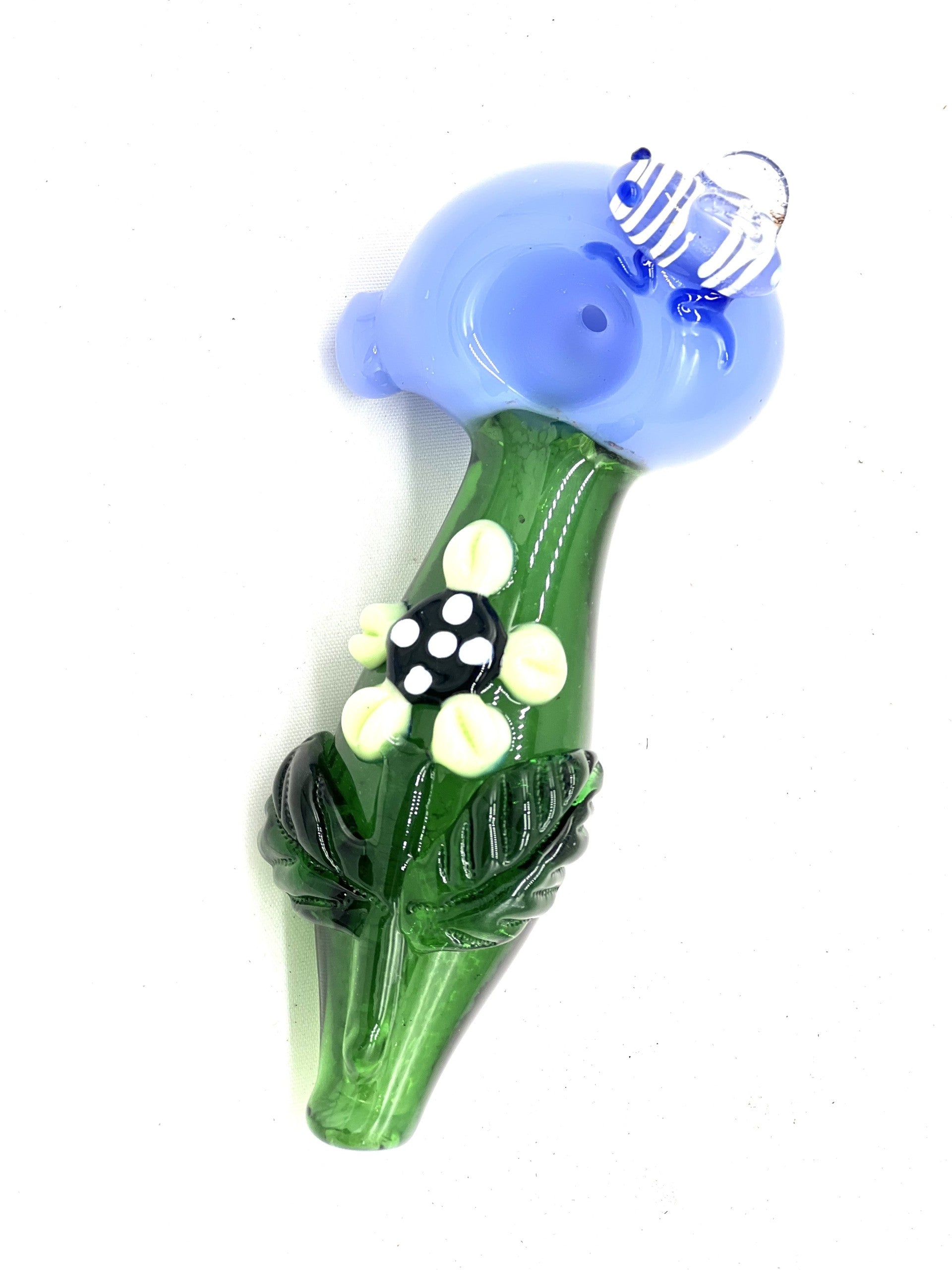 Flower with bee Glass Hand pipe