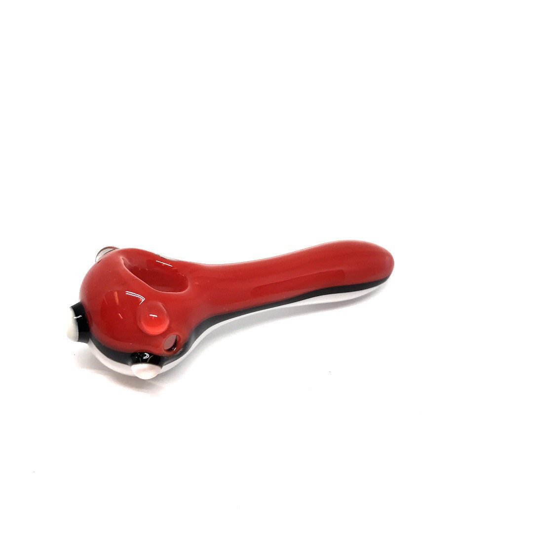 Red/White Glass Pipe