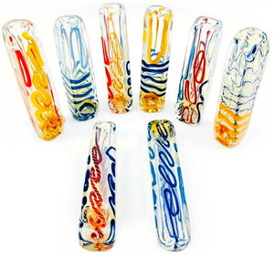 4.5" Standing Scribble Glass Hand Pipe