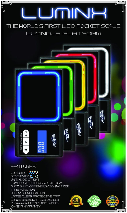 Luminx Weighmax .1 Gram Pocket Scale