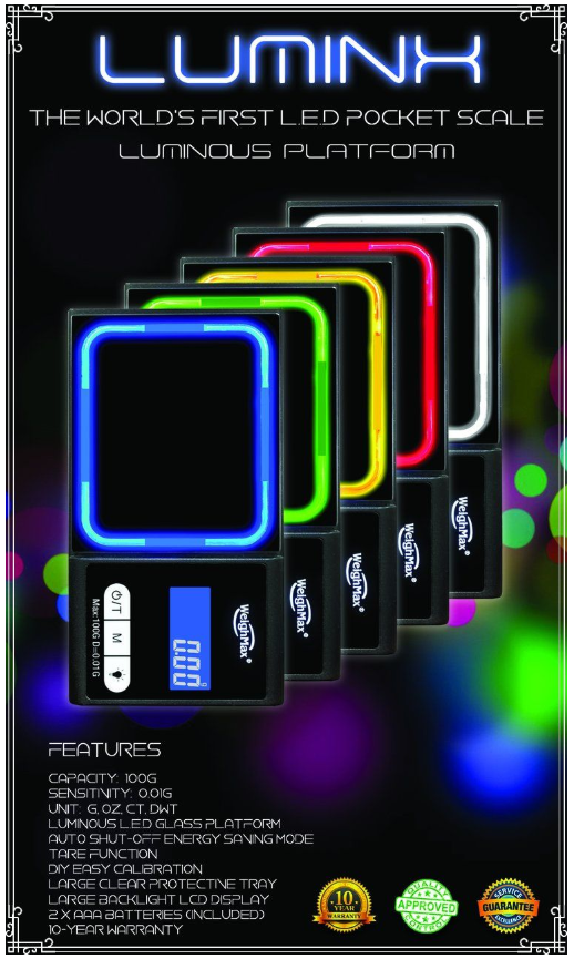 Luminx Weighmax .01 Gram Pocket Scale