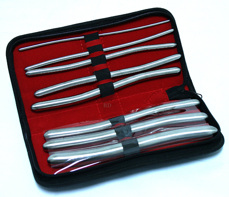 8 Pcs Set Hegar Uterine Dilator With A Carrying Case