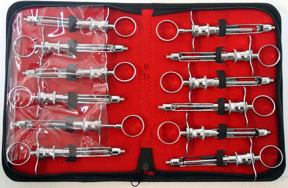 12 Pcs Set of Aspirating Syringe