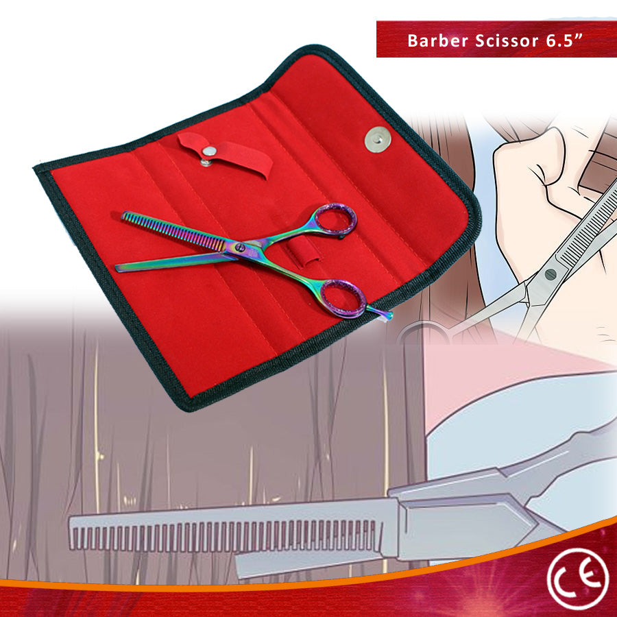 6.5" Professional Hair Cutting Razor Edge Thinning Scissors