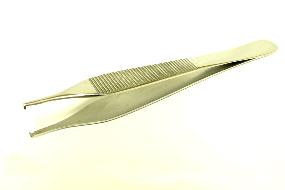 Bdeals Adson Tissue Thumb 5" Long Forceps 1X2 teeth Serrated Tip Dental Surgical