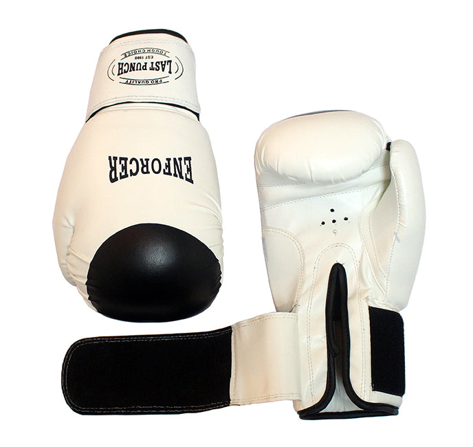 16oz Pro White Boxing Gloves For Training