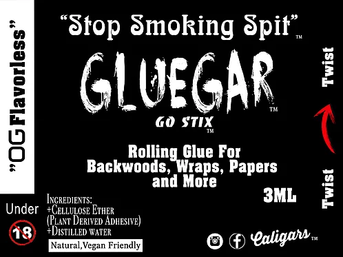 Glue Gar - ("Stop Smoking Spit") - All Natural Smokeable Rolling Glue
