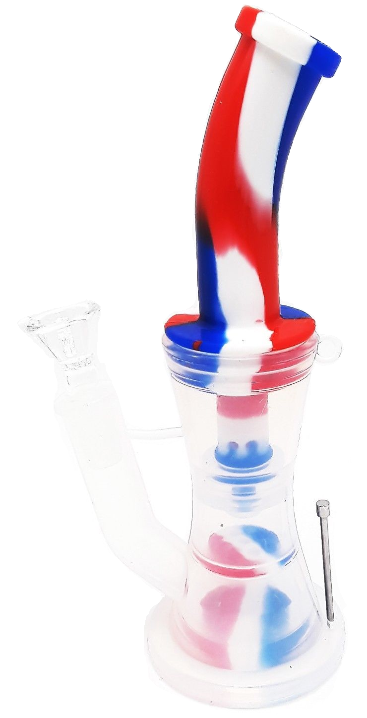 Silicone Waterpipe w/ Percolator & Shower Chamber
