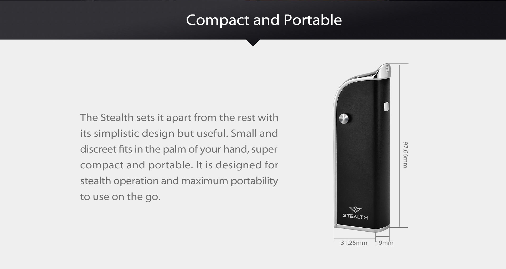 Yocan Stealth Portable 2 In 1 Vape Kit