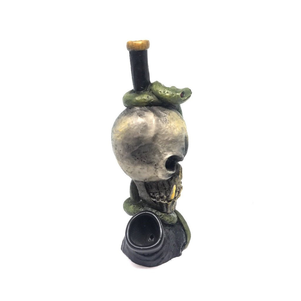 Resin Pipe Skull Snake Eye