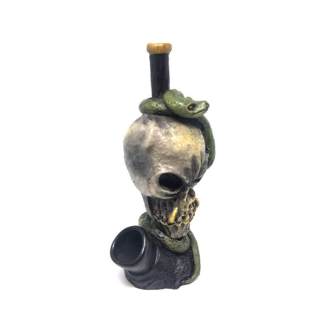 Resin Pipe Skull Snake Eye