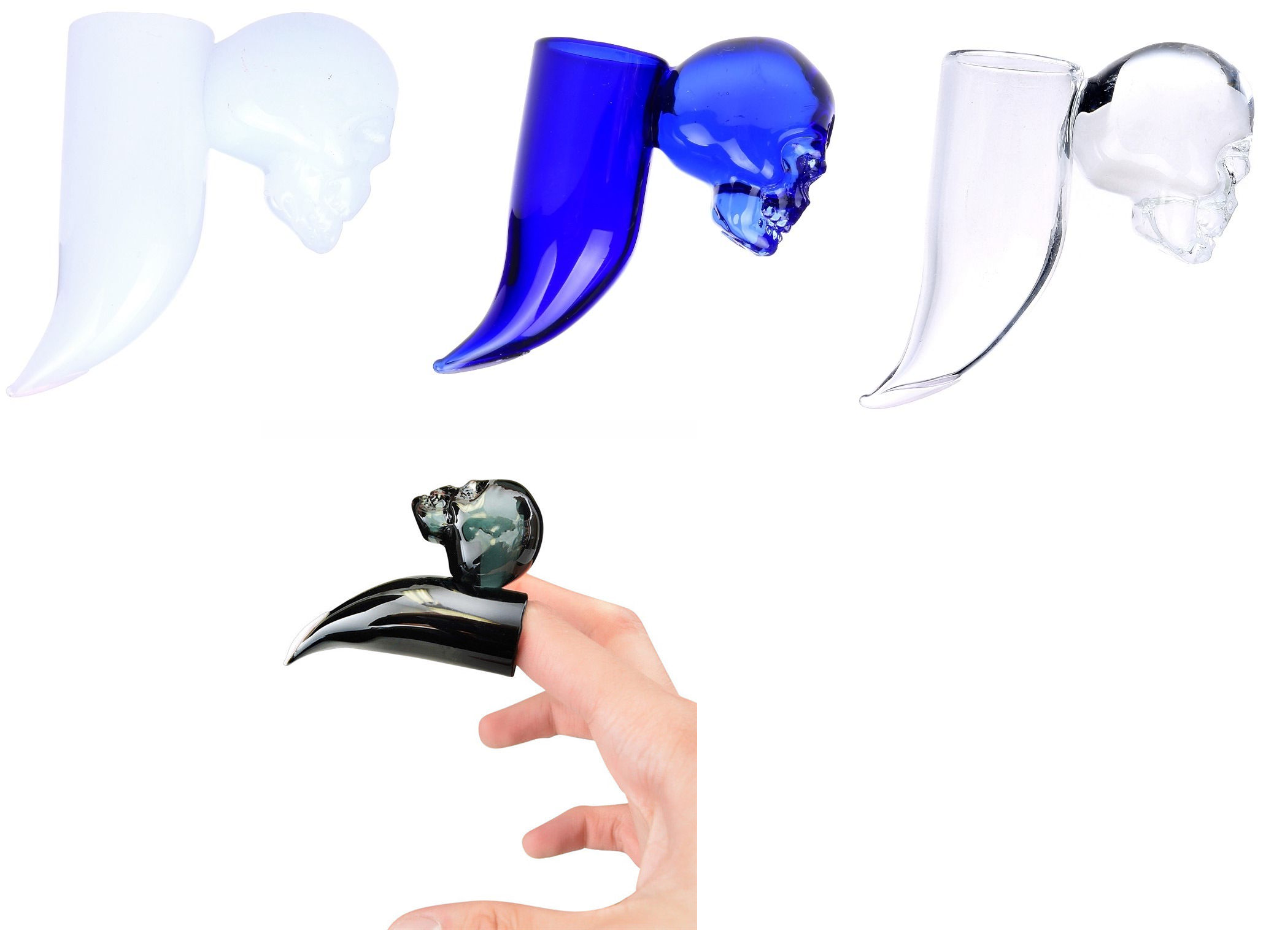 Skull Finger Guard Dabber + Carb Cap Combo