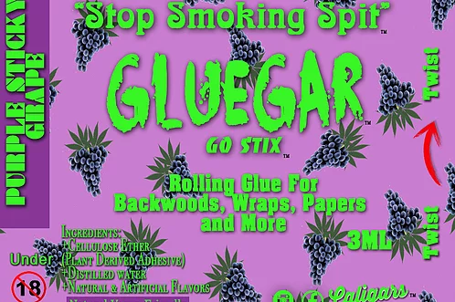Glue Gar - ("Stop Smoking Spit") - All Natural Smokeable Rolling Glue