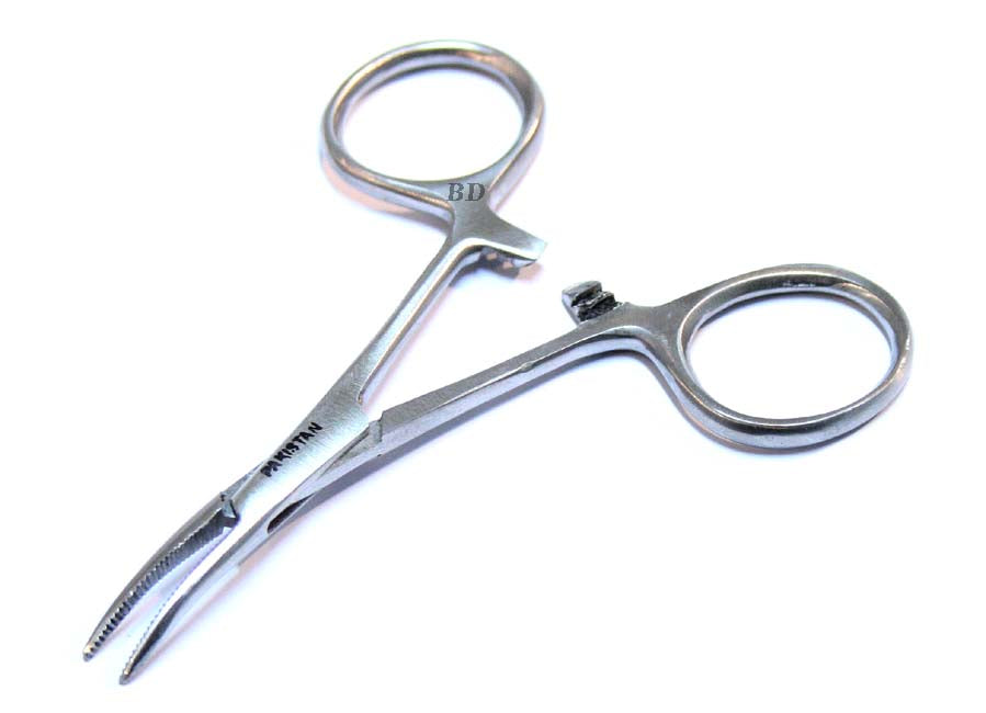 3.5" Curved Silver Hemostat Forceps Good Quality