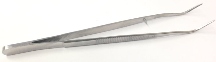 6" Dental Fine Point Tweezer Ribbed Stainless New