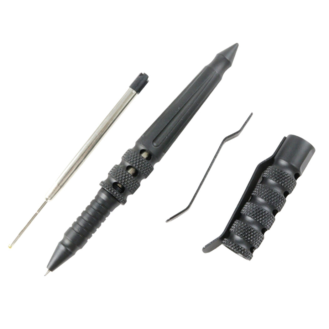 Hunt-Down New Powerful 6" Black Survival Tactical Pen For Self Defense