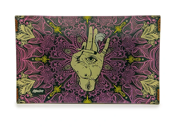 Afghan Hemp Glass Tray Mix Designs