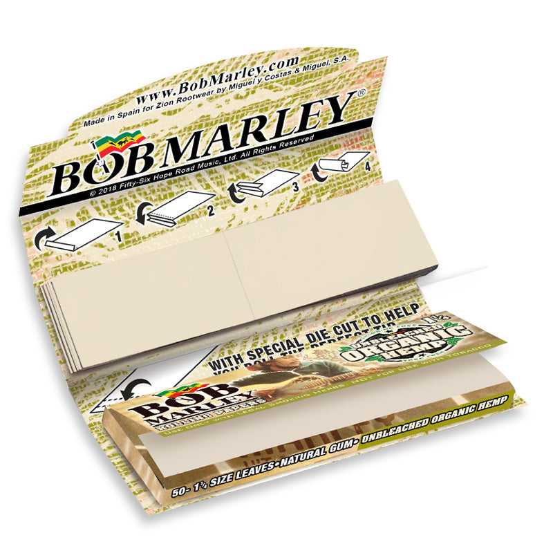 Bob Marley Unbleached Organic Rolling Papers 1 1/4