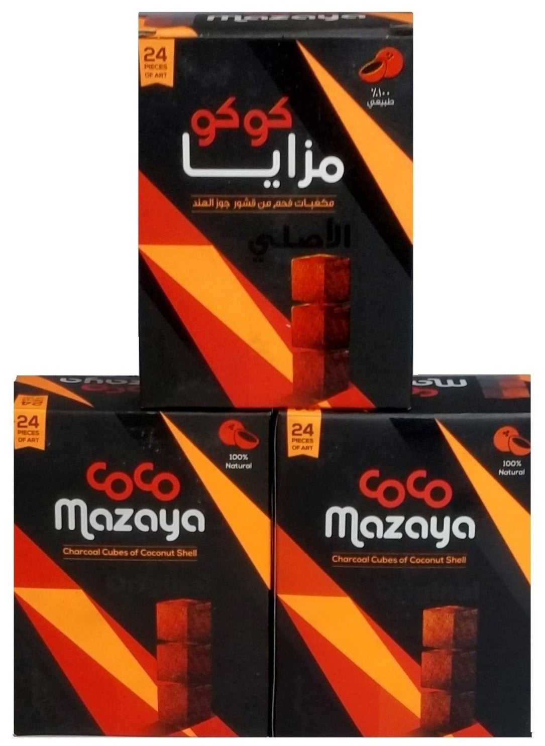 CoCo Mazaya Coconut Shell Charcoal (24 pc)