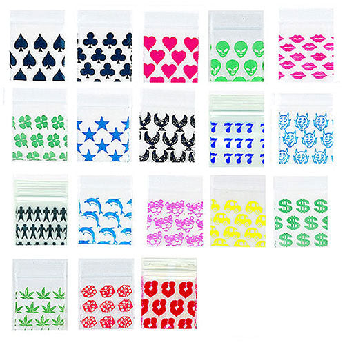 Baggies 1" x 1.5" (1000ct) **Only Hearts Design Available**