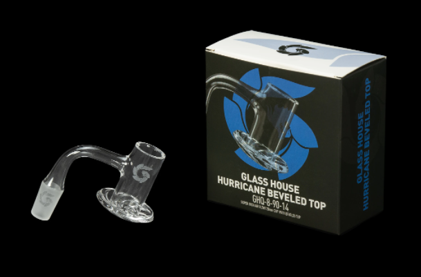 GLASS HOUSE HURRICANE BEVELED TOP