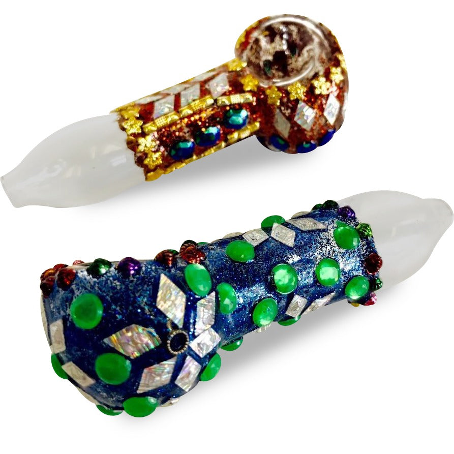 Bedazzled Glass Pipe