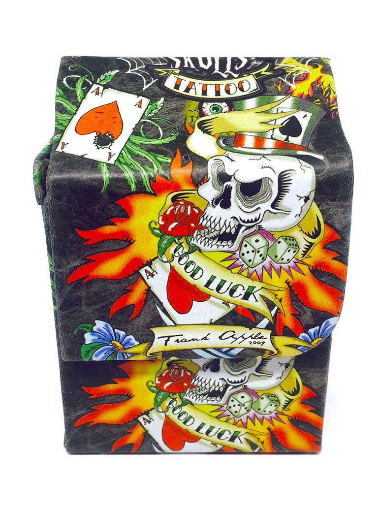 Leather Tattoo Cigarette Case