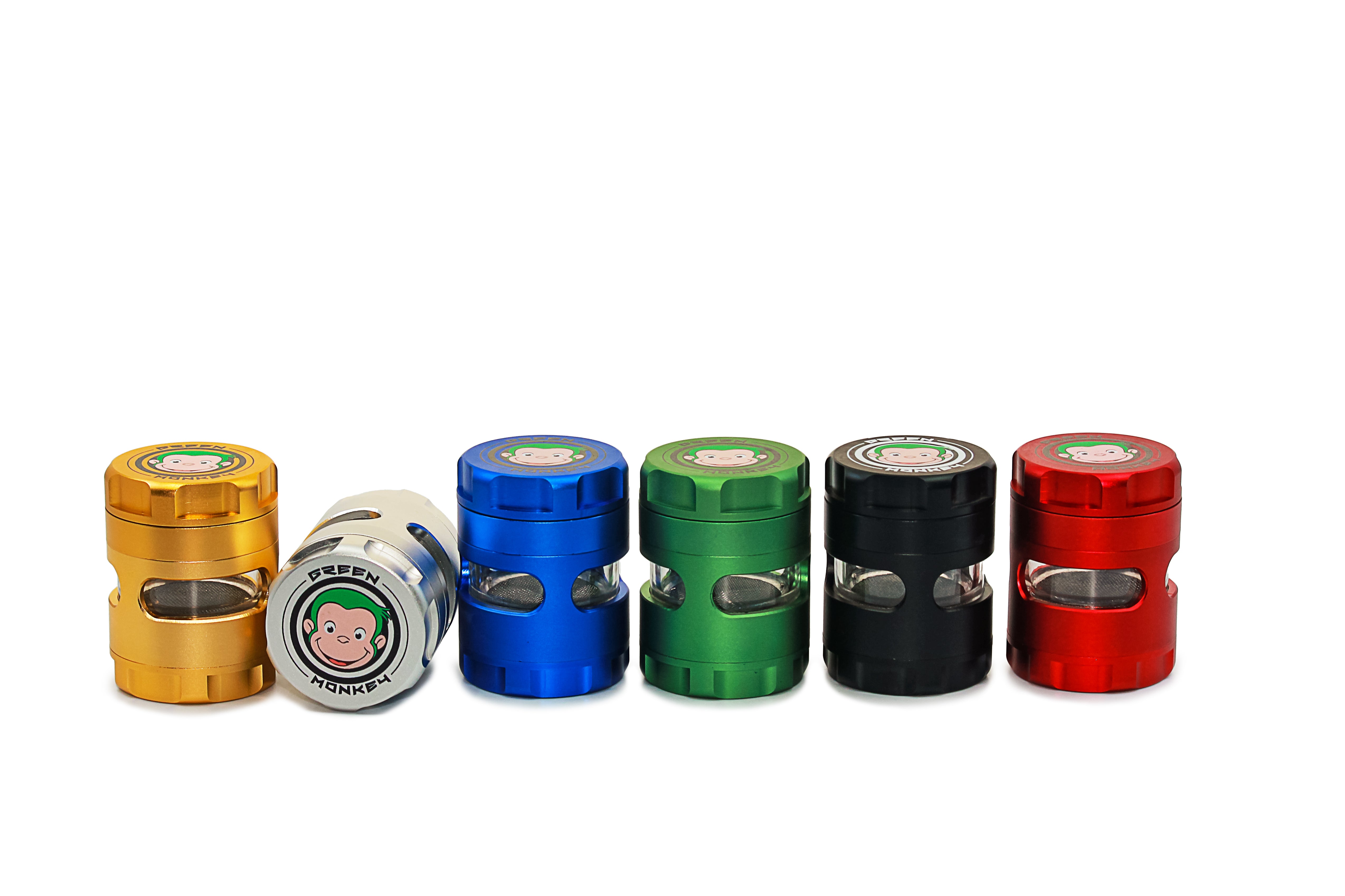 Green Monkey Grinder Metallic See-Through (50mm)