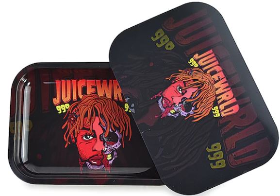 METAL ROLLING TRAY 3D HOLOGRAPHIC WITH MAGNETIC LID