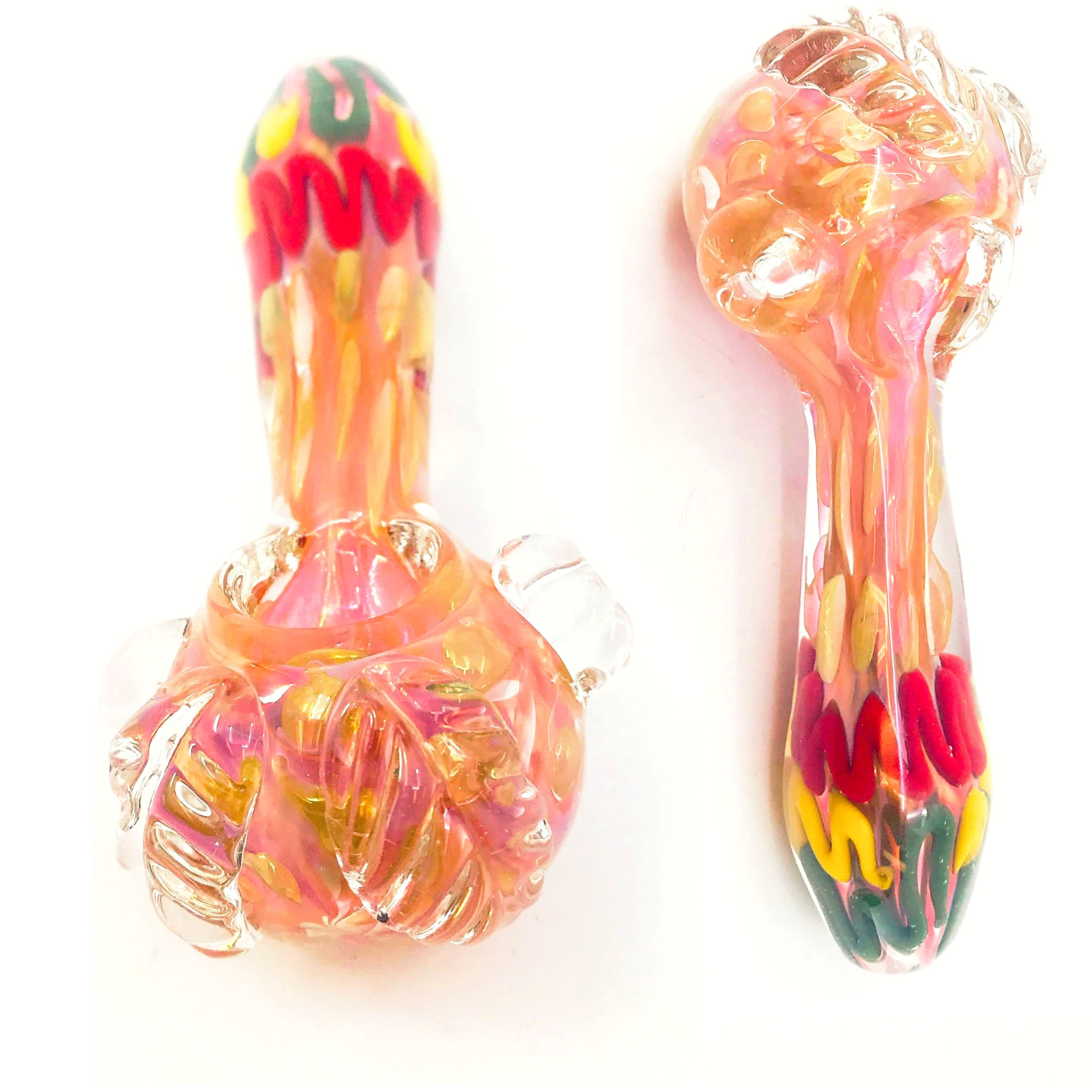 Leafy Glass Hand Pipe