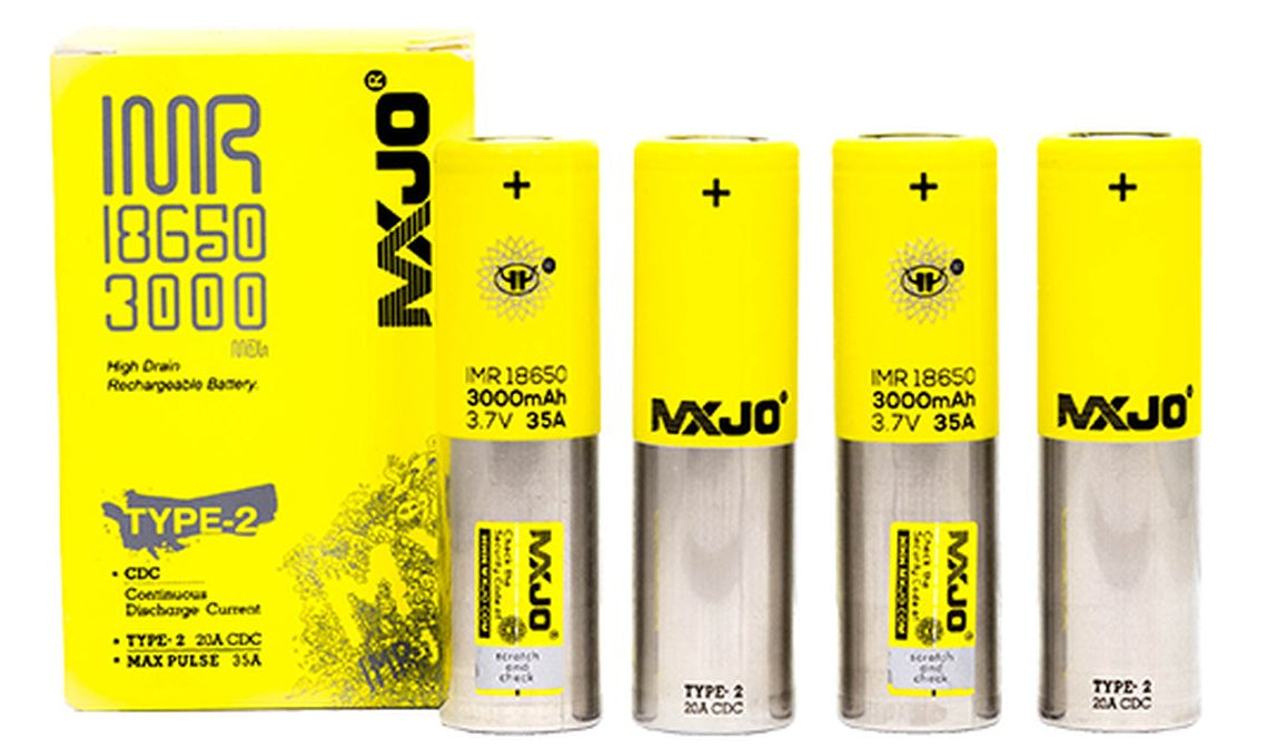 MXJO IMR 18650 3000 Type 2 (4 Pack)