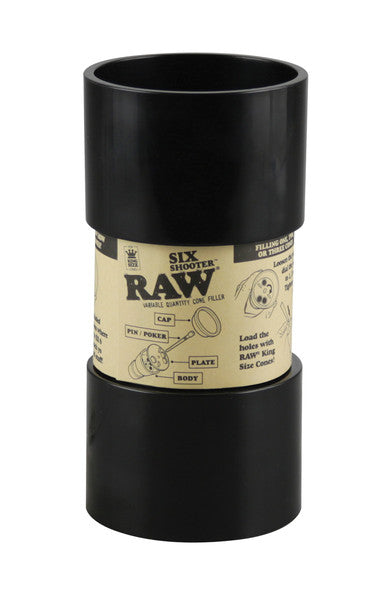 Raw Six Shooter King Size Cone Filler