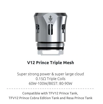 Smok V12 Prince Triple Mesh (3ct)