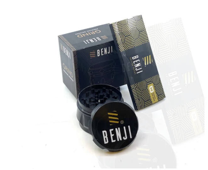 Benji GRIND - Aluminum Grinder + Booklet