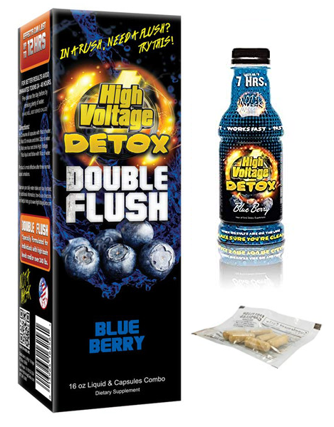 High Voltage Double Flush Blueberry 16oz + 6 Capsules