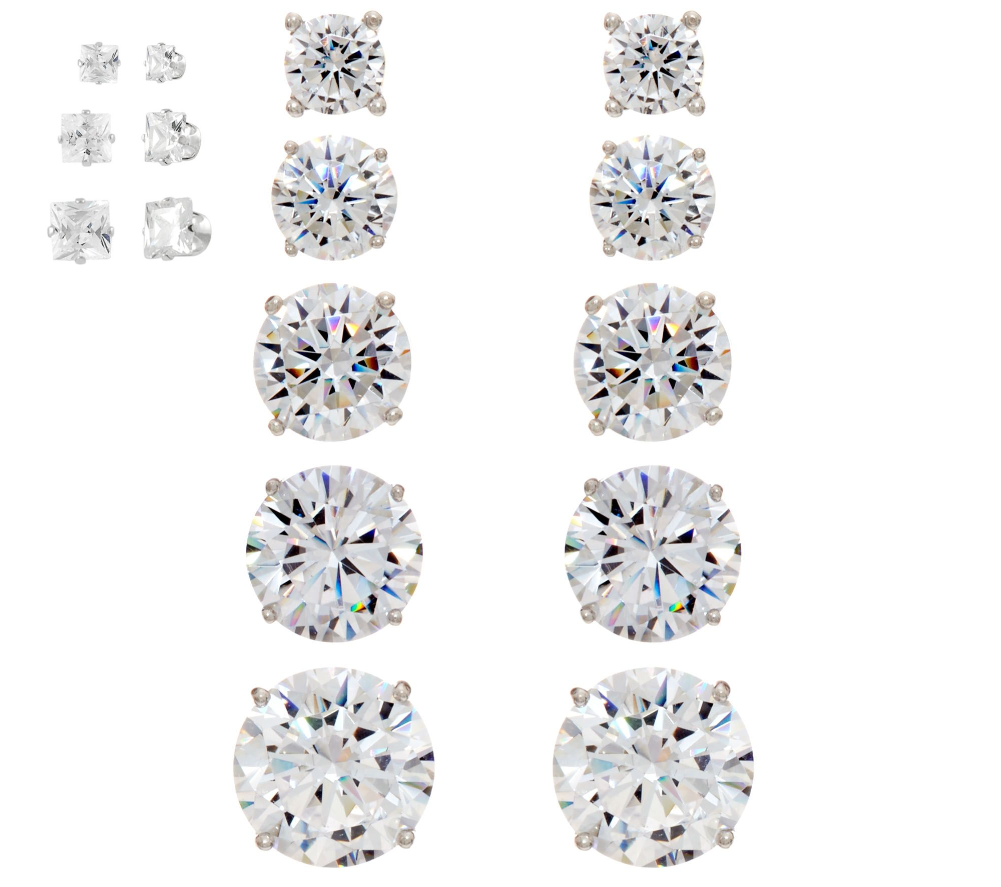 Cubic Zirconia Earrings Refill Tray (72ct)