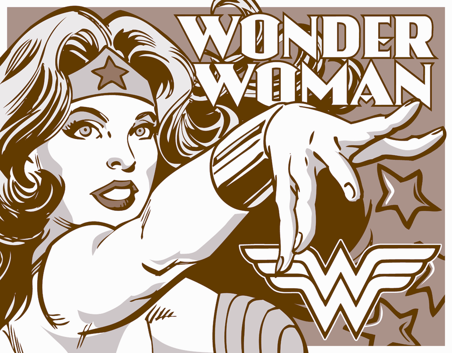 Wonder Woman - Duotone