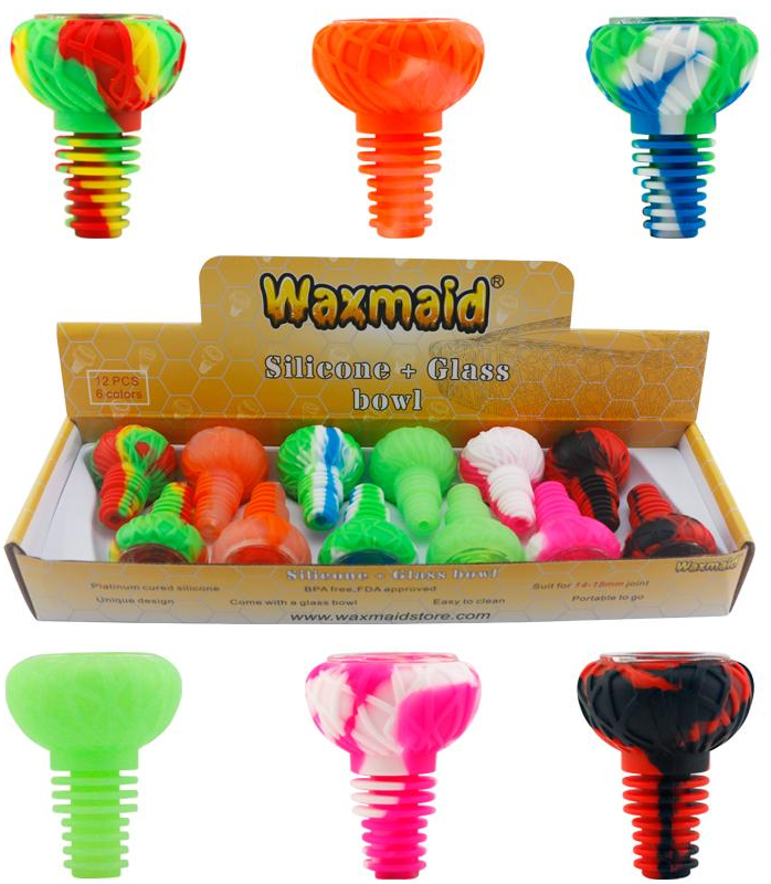 Waxmaid Bloodshot Eyeball (Silicone + Glass) Bowl