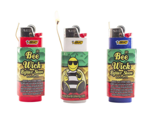8ft Bee Wick Hemp Wick Dispenser/Lighter Sleeve Jar of 100 CT